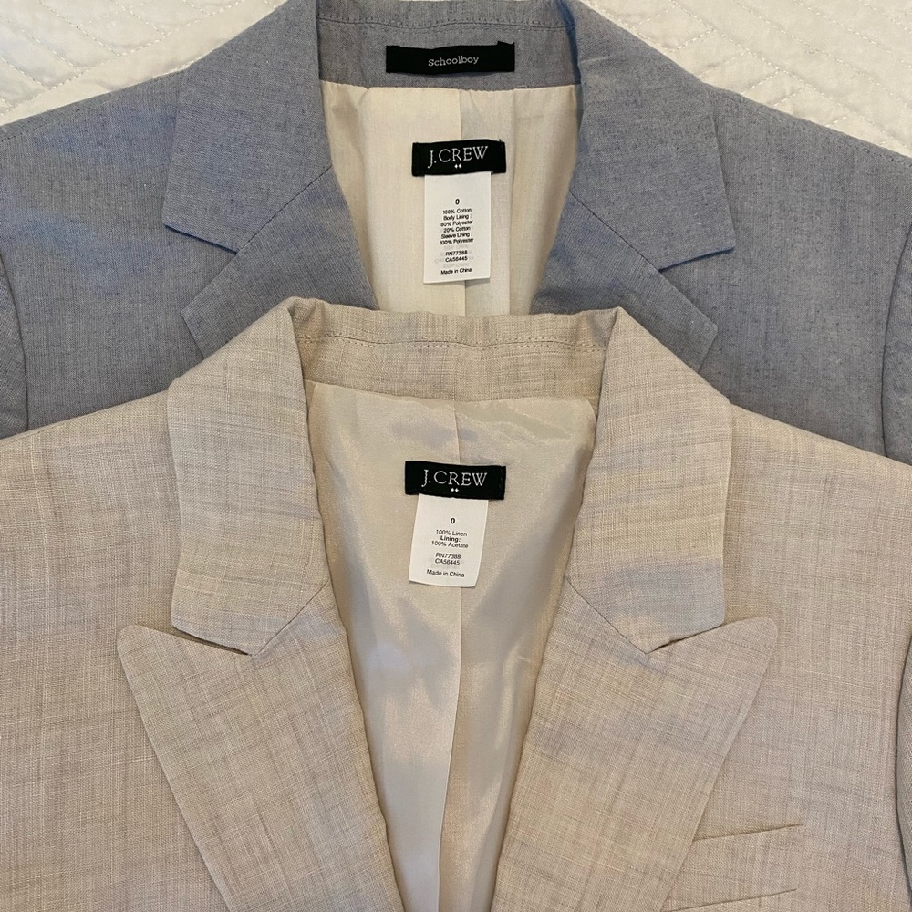 J. Crew Linen Blazers